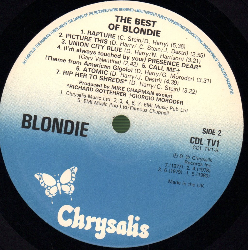 Blondie - Best Of - Lp