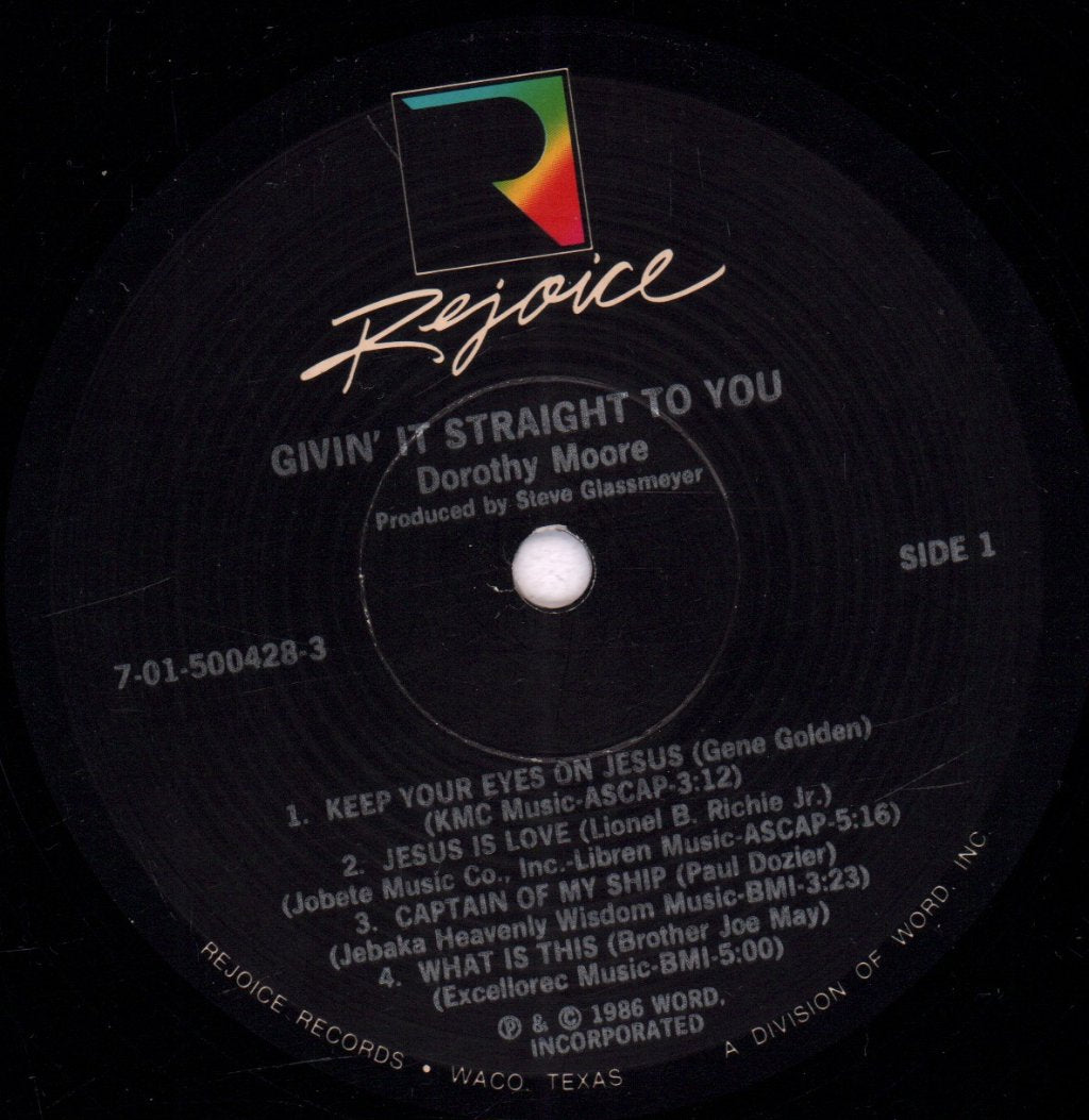 Dorothy Moore - Givin' It Straight To You - Lp