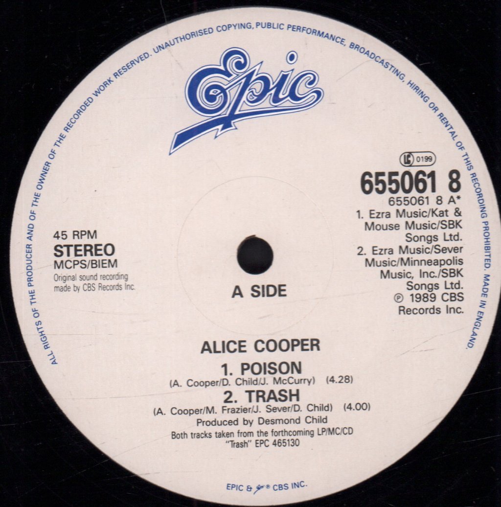 Alice Cooper - Poison - 12 Inch