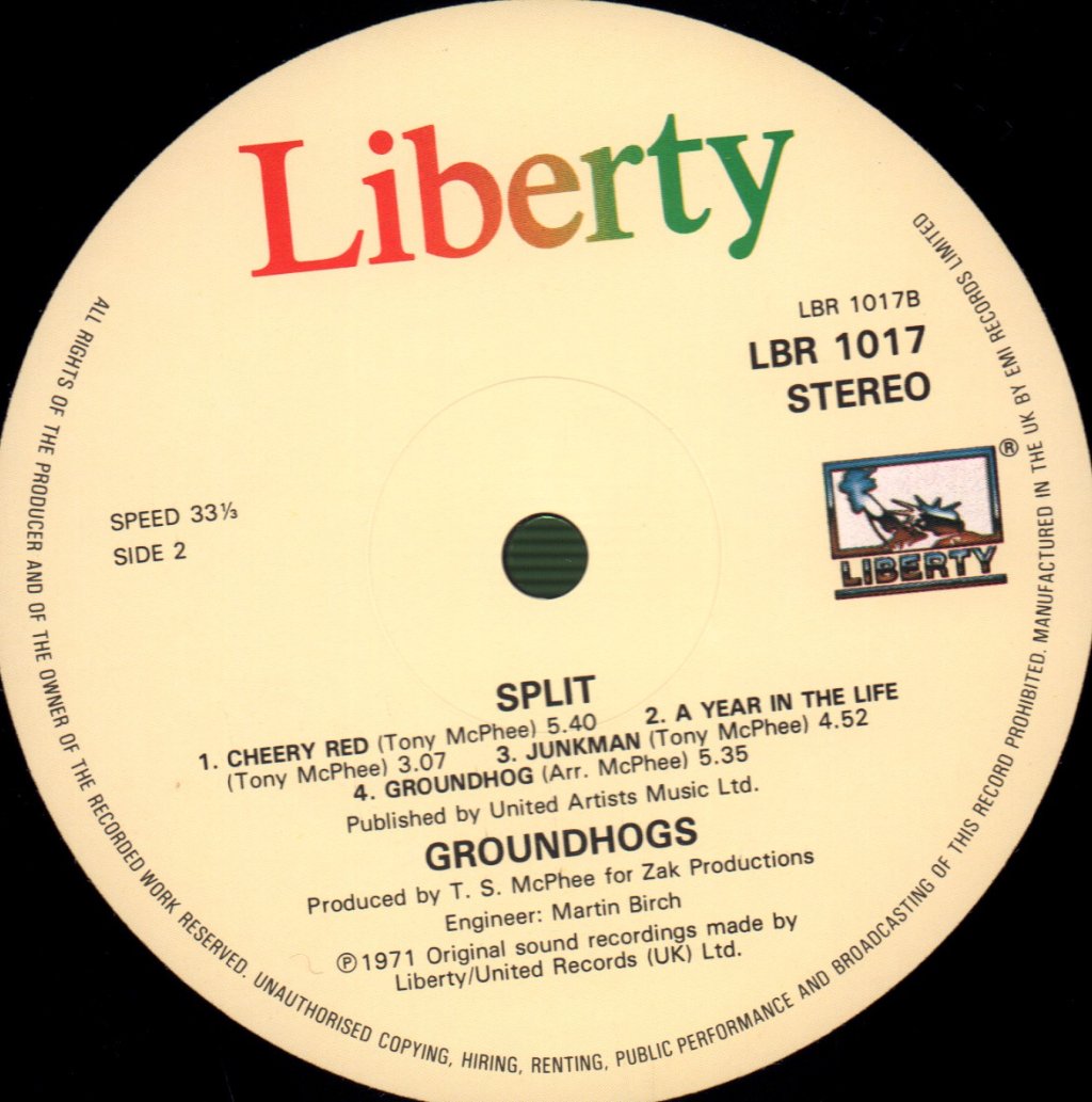 Groundhogs - Split - Lp