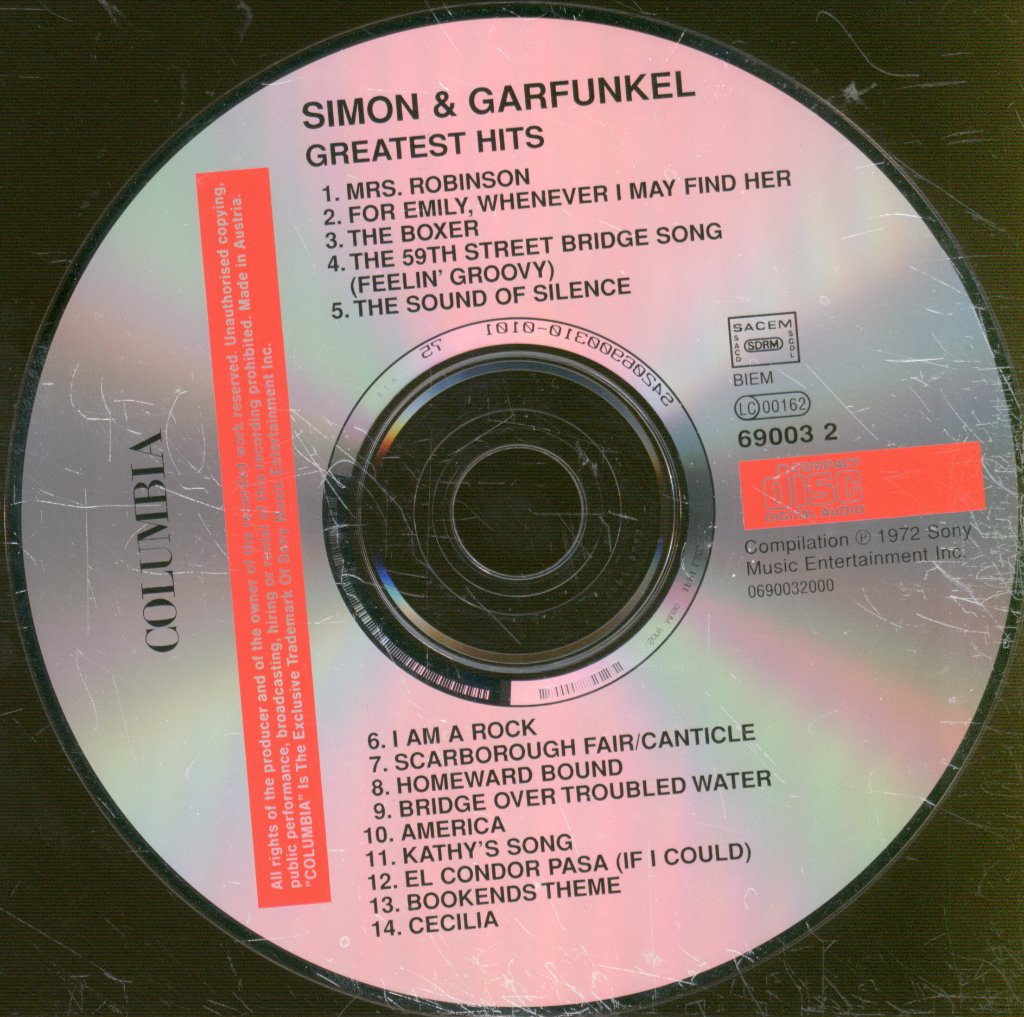 Simon & Garfunkel - Simon And Garfunkel's Greatest Hits - Cd