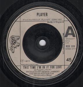 Player (Late 70'S Group) - This Time I'm In It For Love - 7 Inch