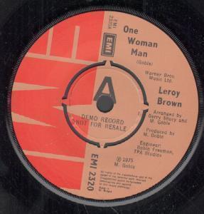 Leroy Brown - One Woman Man - 7 Inch