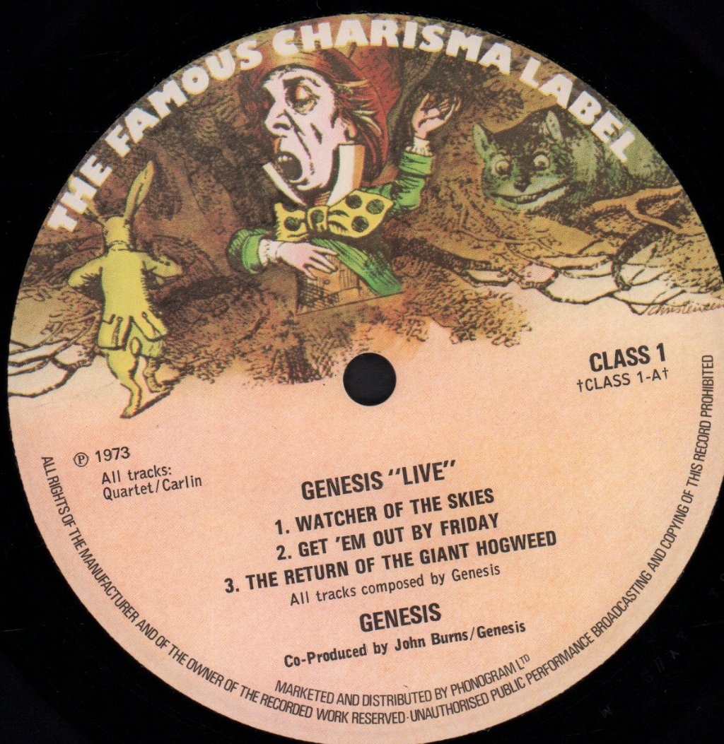 Genesis (Rock/Prog/Pop Group) - Live - Lp