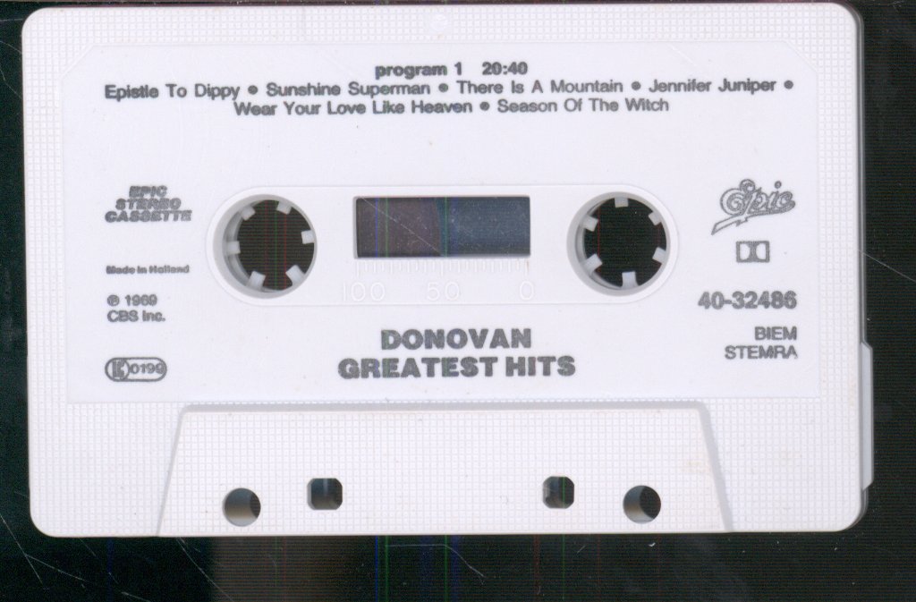 Donovan - Donovan's Greatest Hits - Cassette