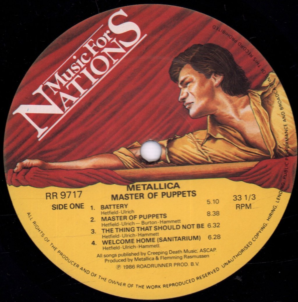 Metallica - Master Of Puppets - Lp