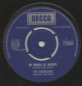 Bachelors - My World - 7 Inch