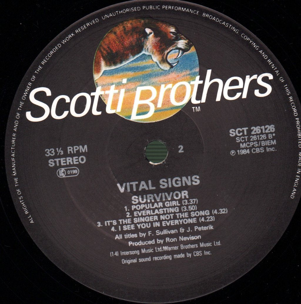 Survivor - Vital Signs - Lp