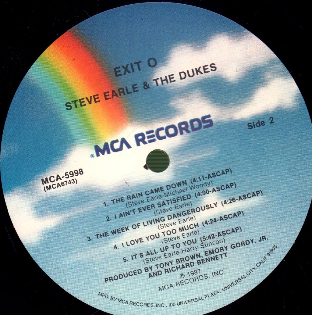 Steve Earle And The Dukes - Exit O - Lp