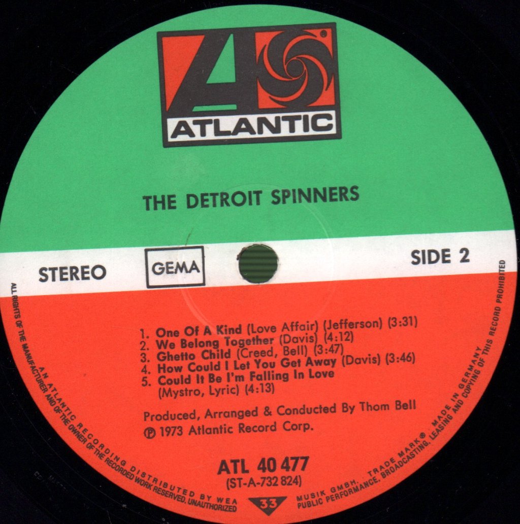 Detroit Spinners - Detroit Spinners - Lp