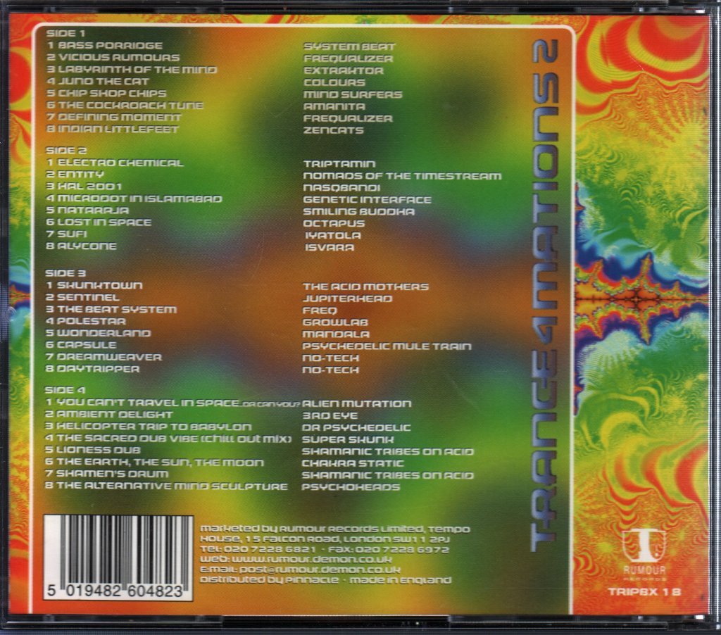 Various Artists - Trance4mations 2 (Psychedelic Sojourns & Tantric Travels) - Cd Set