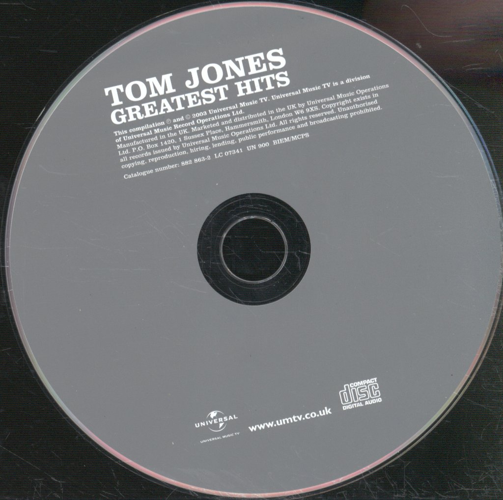 Tom Jones - Greatest Hits - Cd