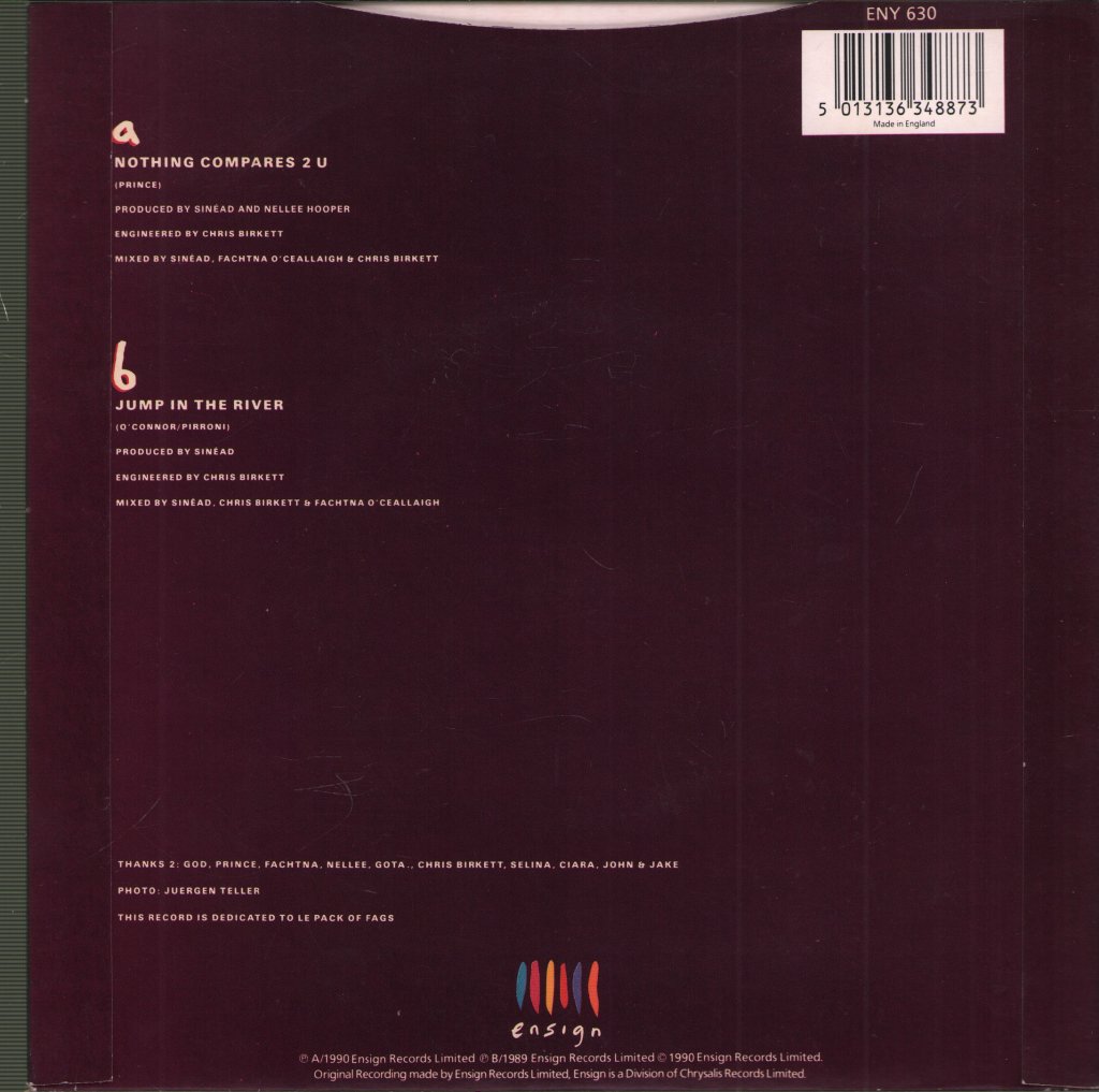 Sinéad O'Connor - Nothing Compares 2 U - 7 Inch