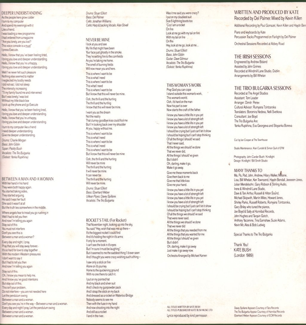 Kate Bush - Sensual World - Lp