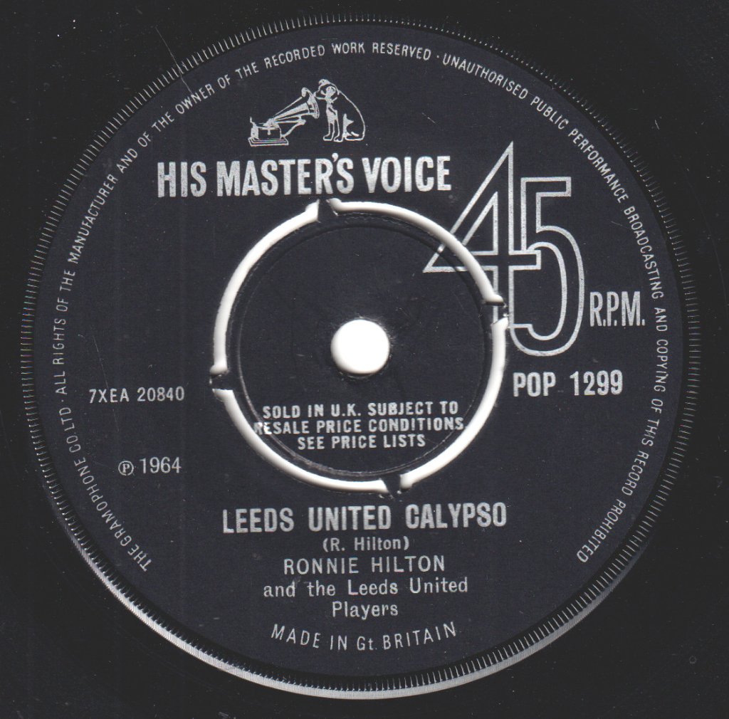 Ronnie Hilton With Leeds United Afc - A Tribute To Leeds United Fc - 7 Inch