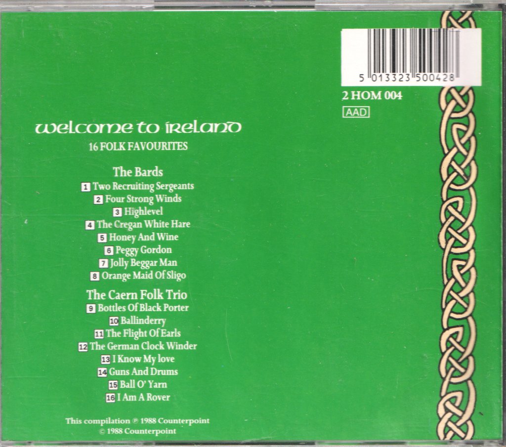 Bards / Caern Folk Trio - Welcome To Ireland - Cd