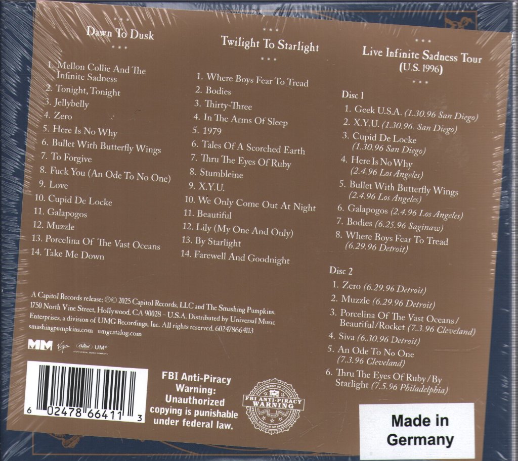 Smashing Pumpkins - Mellon Collie and the Infinite Sadness - Cd Set