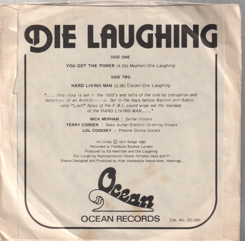 Die Laughing (Nwobhm Group) - You Got The Power - 7 Inch