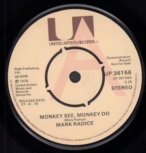 Mark Radice - Monkey See Monkey Do - 7 Inch