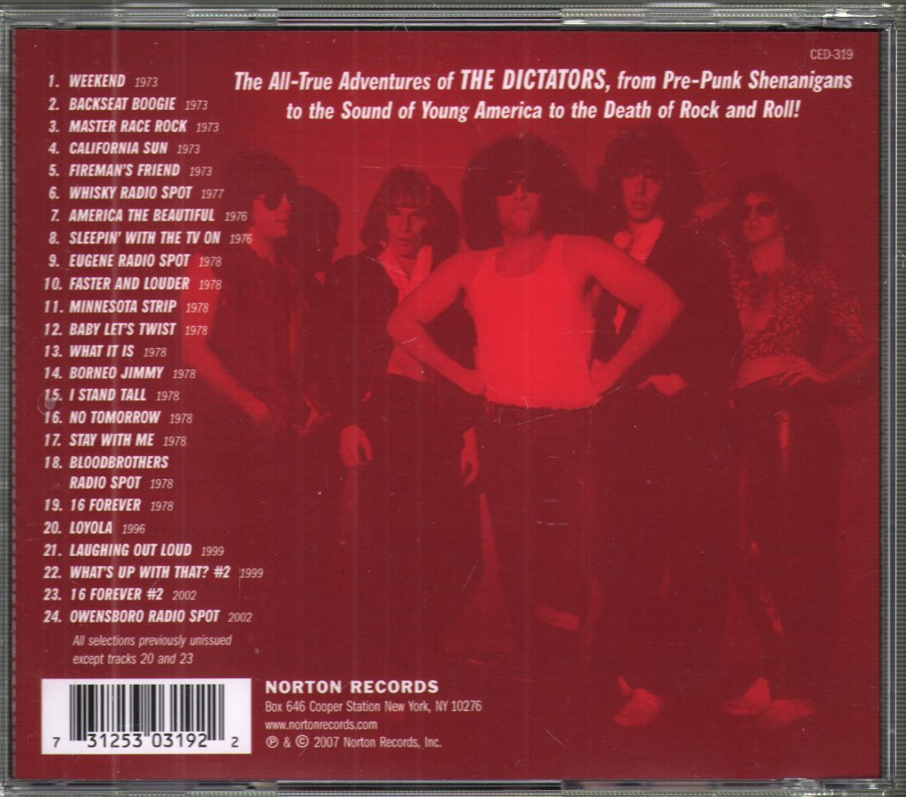 Dictators - Every Day Is Saturday - Cd