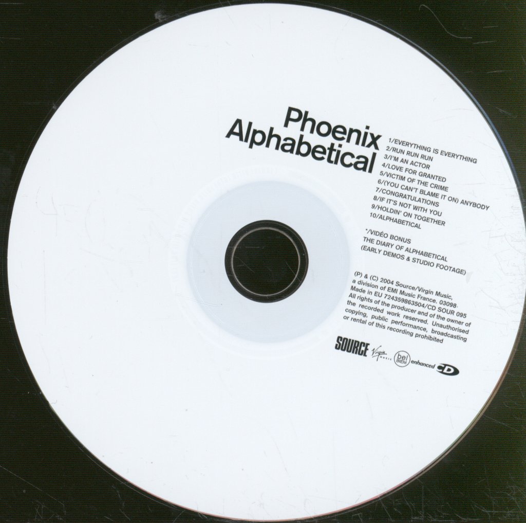 Phoenix - Alphabetical - Cd