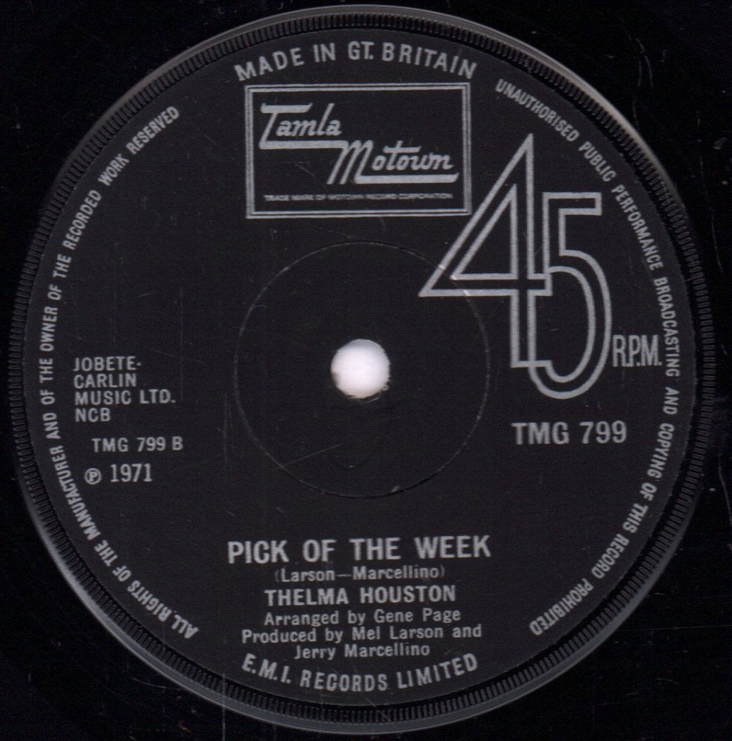 Thelma Houston - I Want To Go Back There Again - 7 Inch