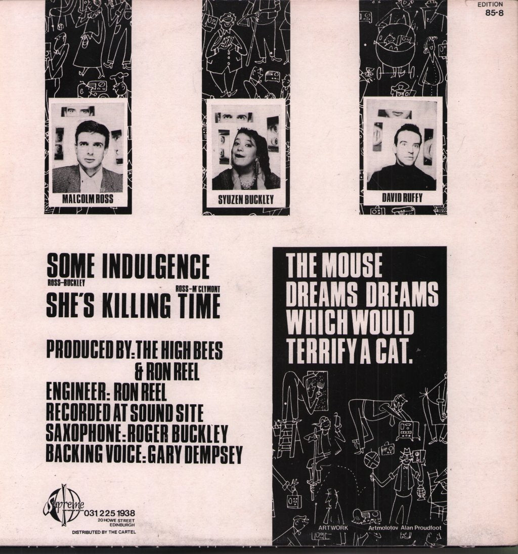 High Bees - Some Indulgence / She's Killing Time - 12 Inch