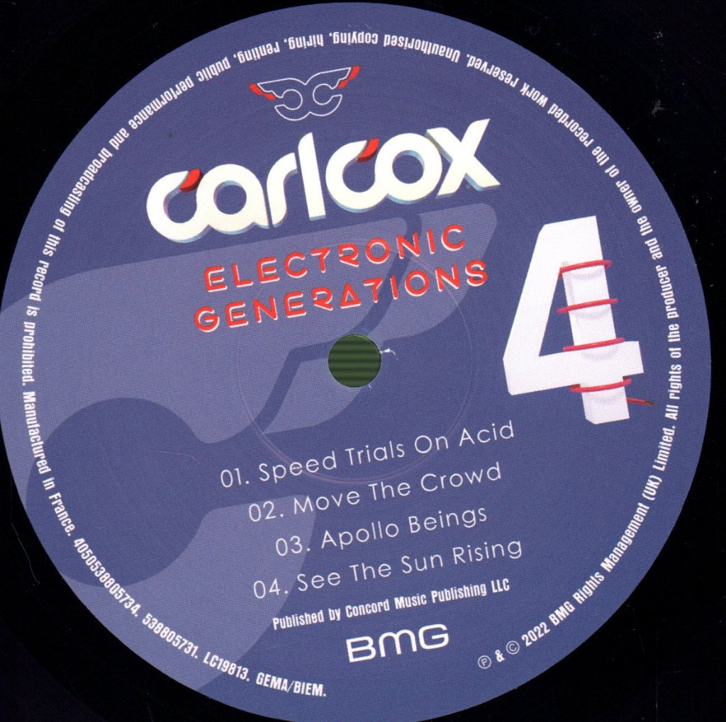 Carl Cox - Electronic Generations - Double Lp