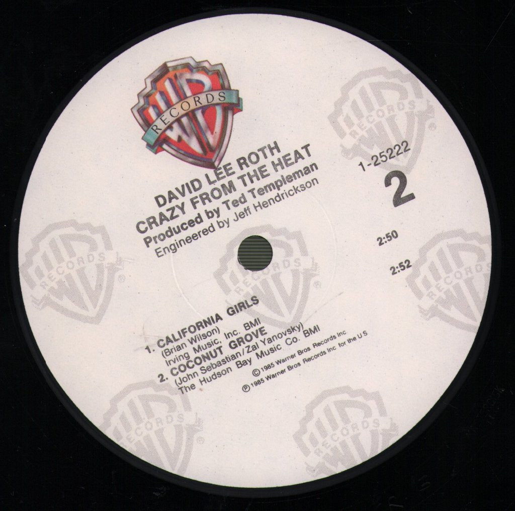 David Lee Roth - Crazy From The Heat - 12 Inch