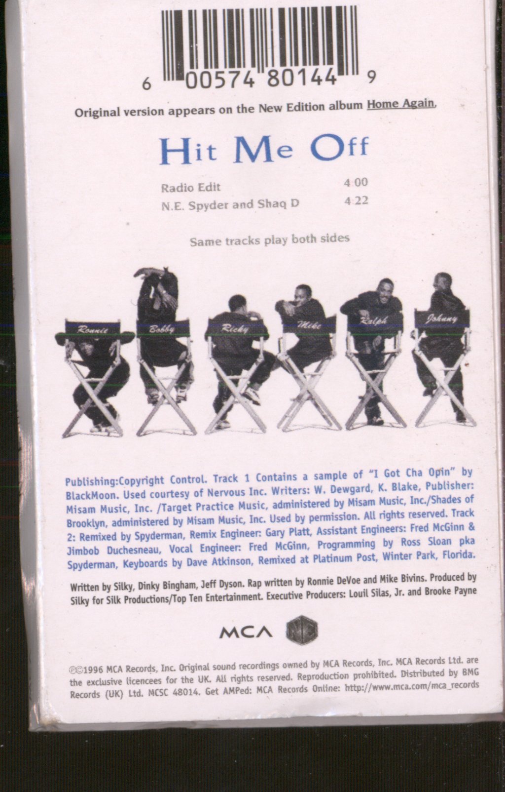 New Edition - Hit Me Off - Cassette