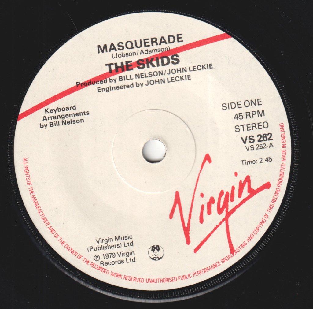 Skids - Masquerade - 7 Inch