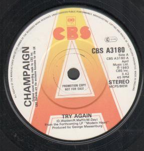 Champaign - Try Again - 7 Inch