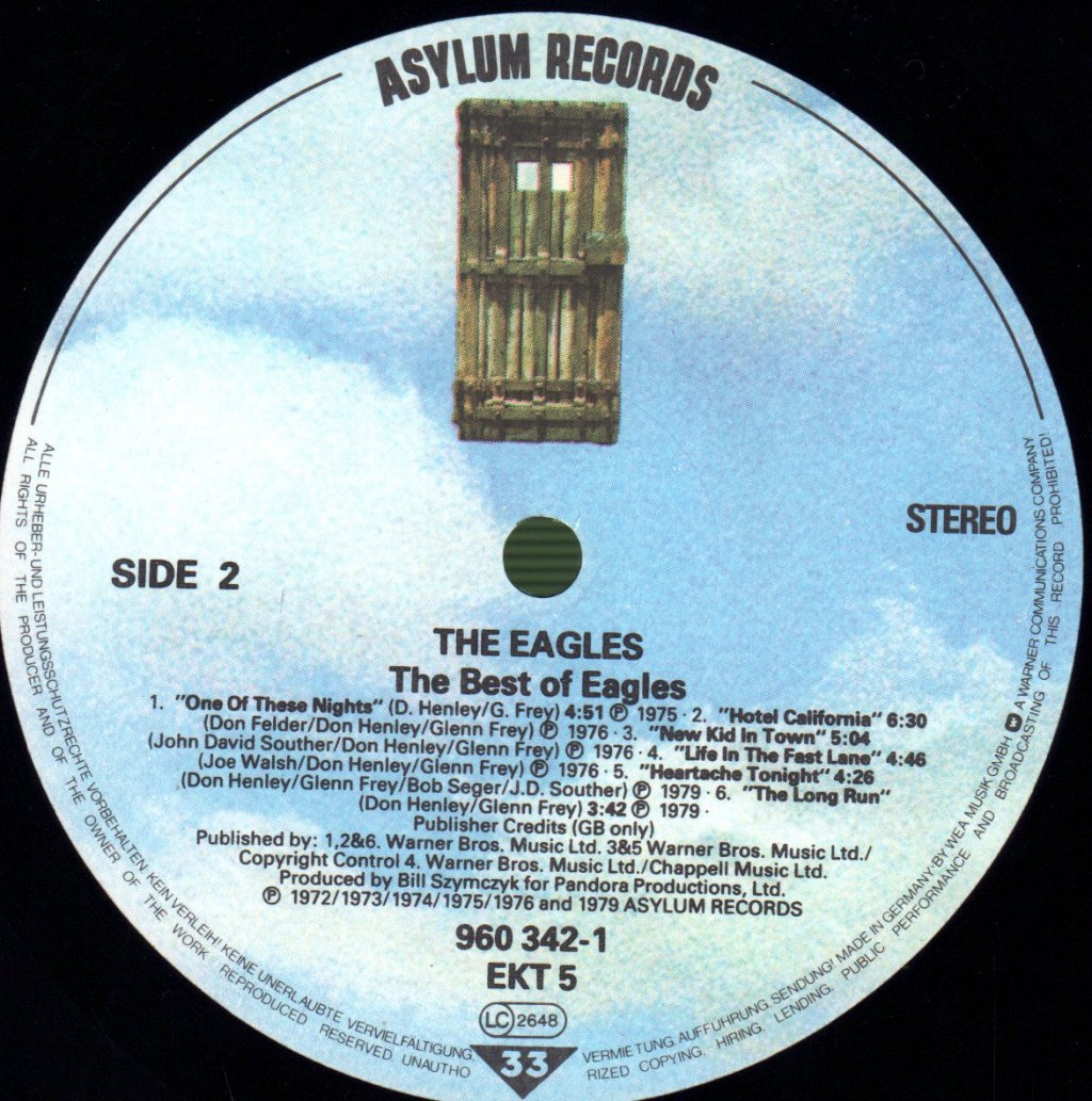 Eagles - Best Of - Lp