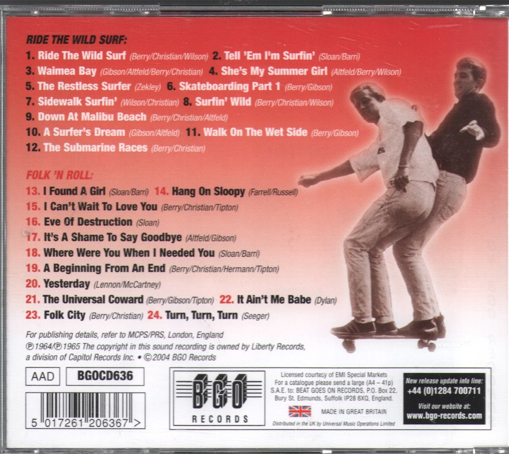 Jan & Dean - Ride The Wild Surf / Folk 'N Roll - Cd