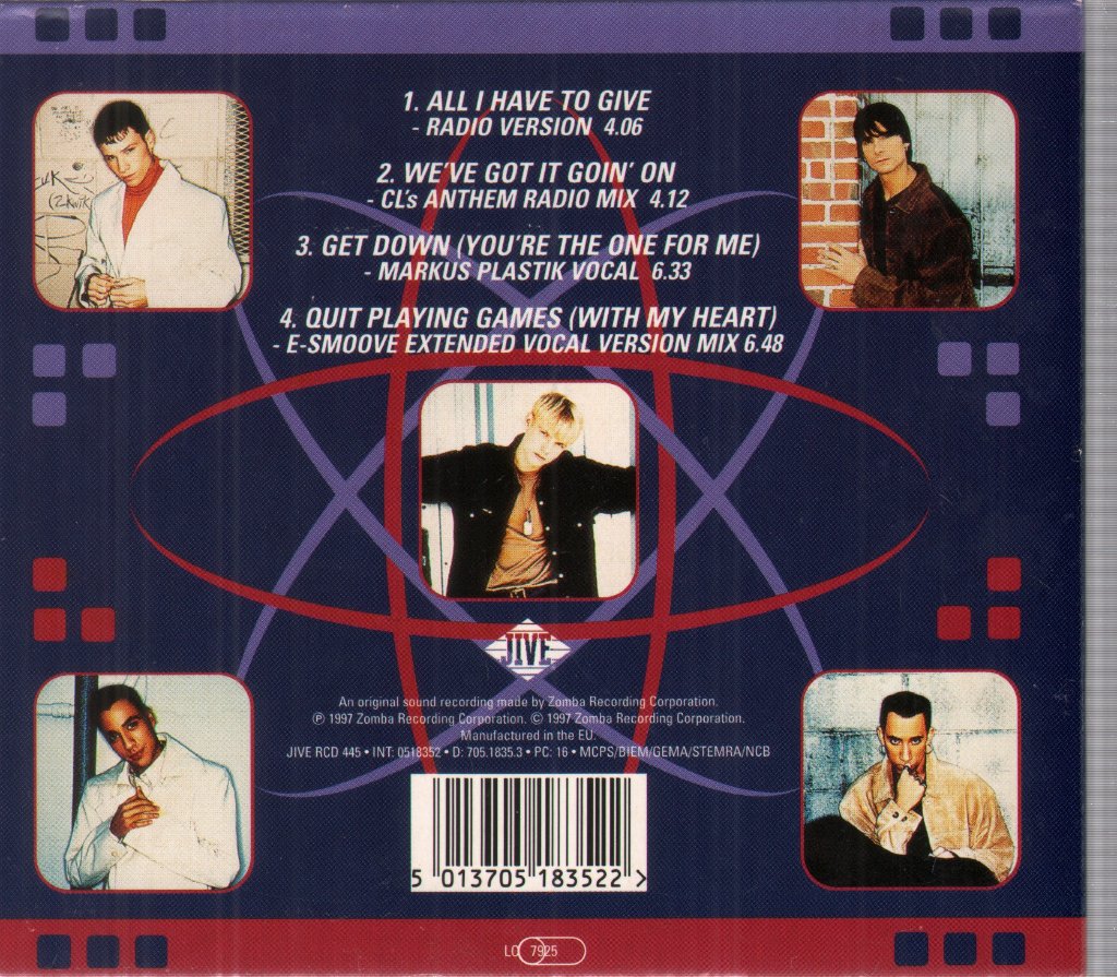 Backstreet Boys - All I Have To Give - Cd
