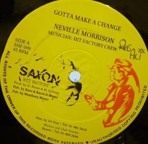 Neville Morrison - Gotta Make A Change - 12 Inch