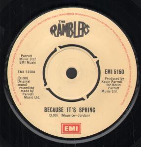 Ramblers (Uk Group) - Because It's Spring - 7 Inch