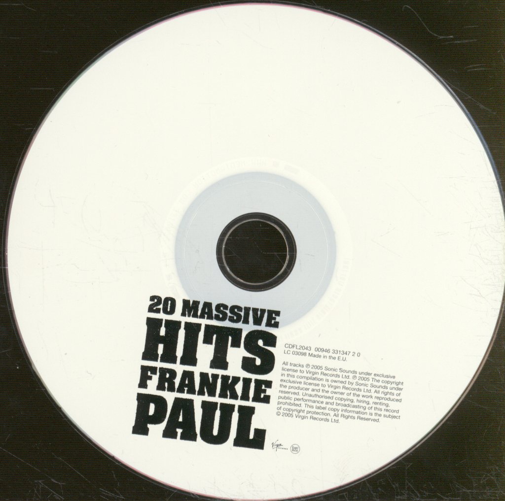 Frankie Paul - 20 Massive Hits - Cd