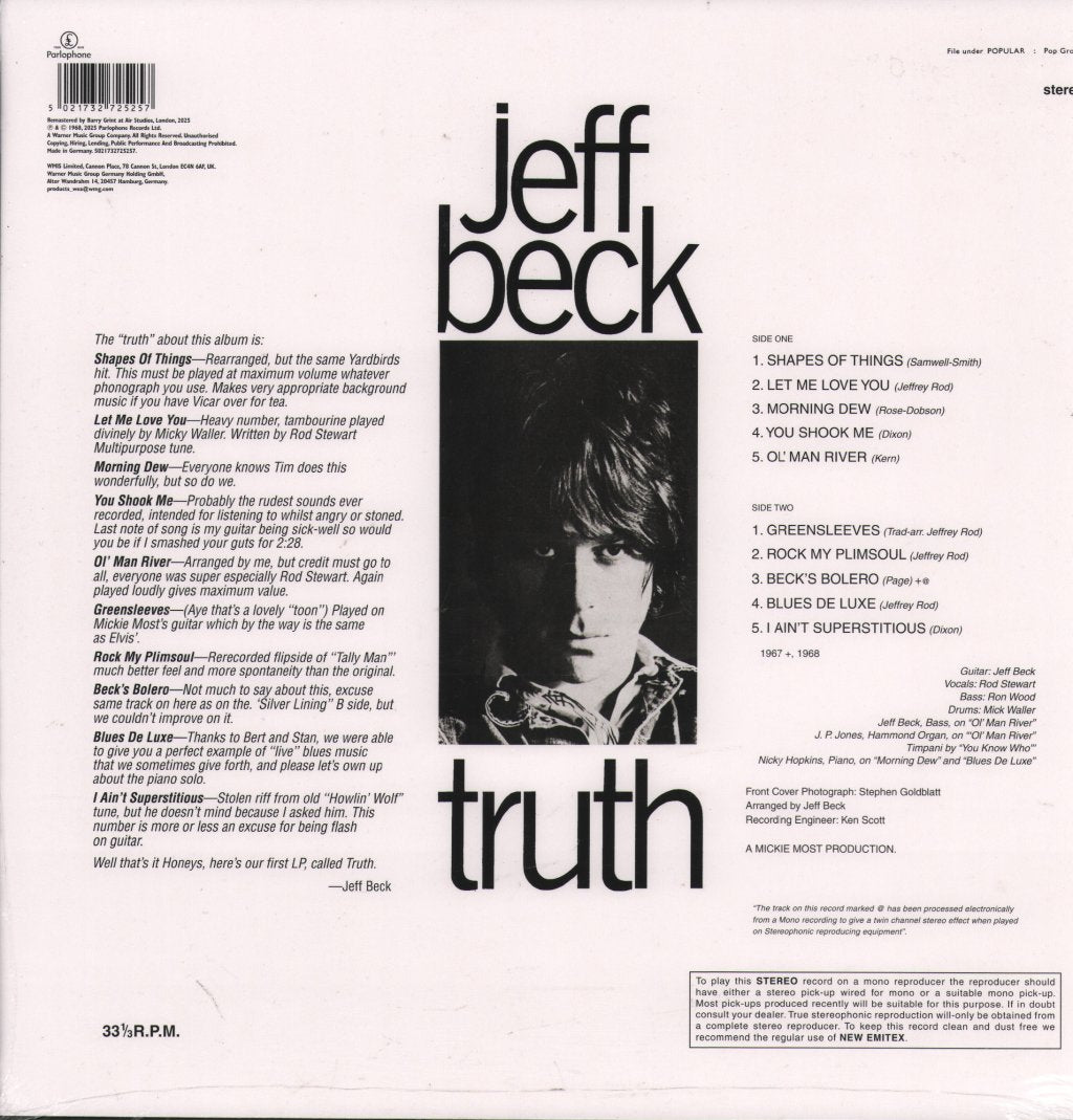 Jeff Beck - Truth - Lp