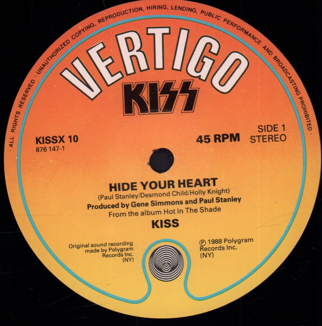 Kiss - Hide Your Heart - 12 Inch