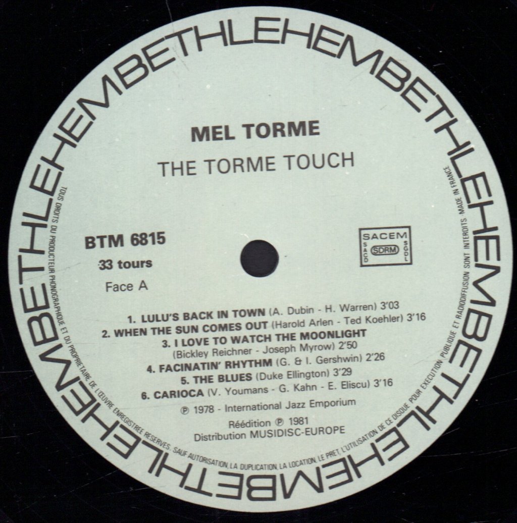 Mel Torme - Torme Touch - Lp