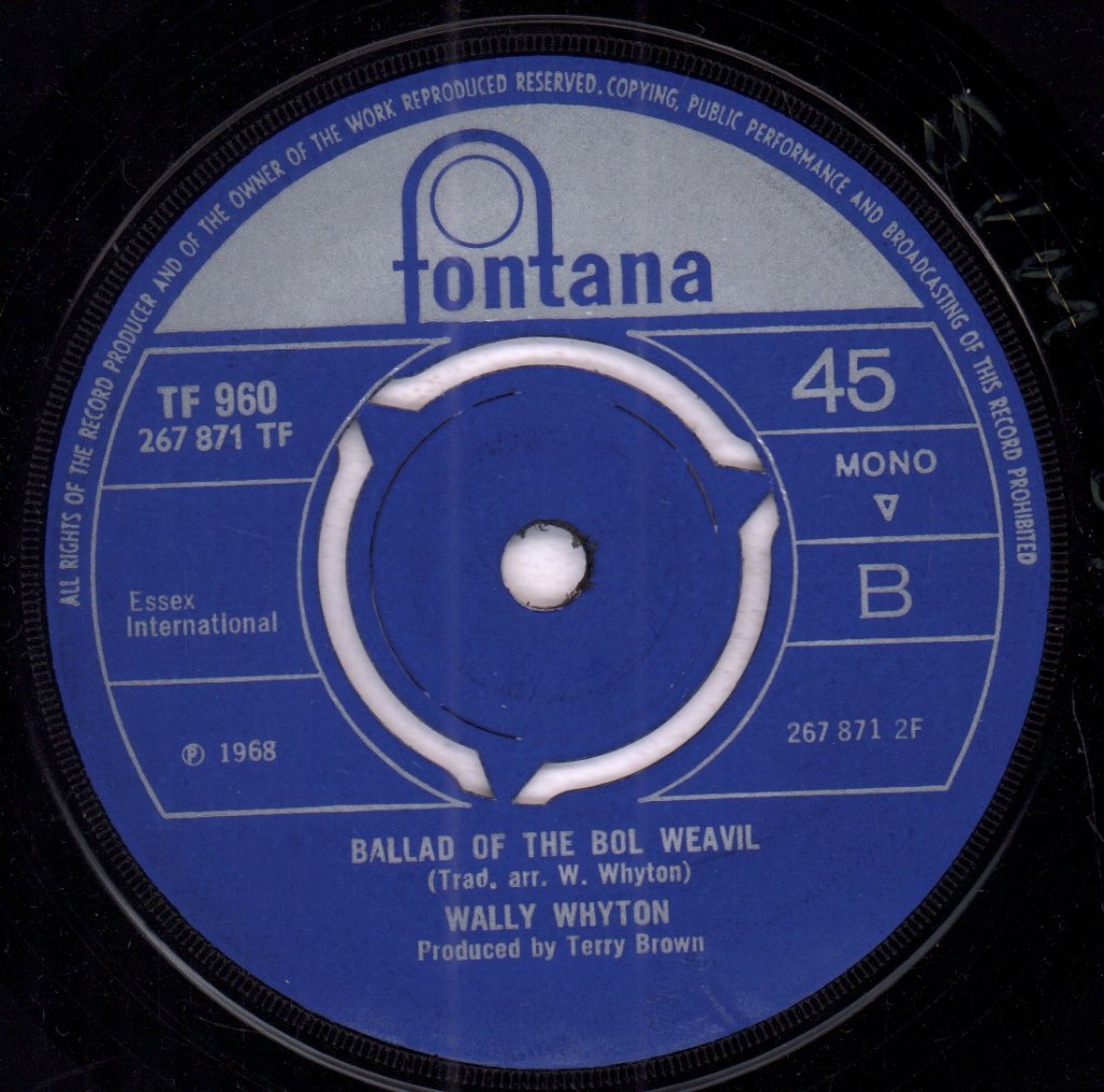Wally Whyton - Gentle On My Mind - 7 Inch