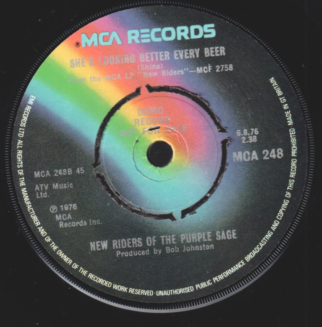 New Riders Of The Purple Sage - Dead Flowers - 7 Inch
