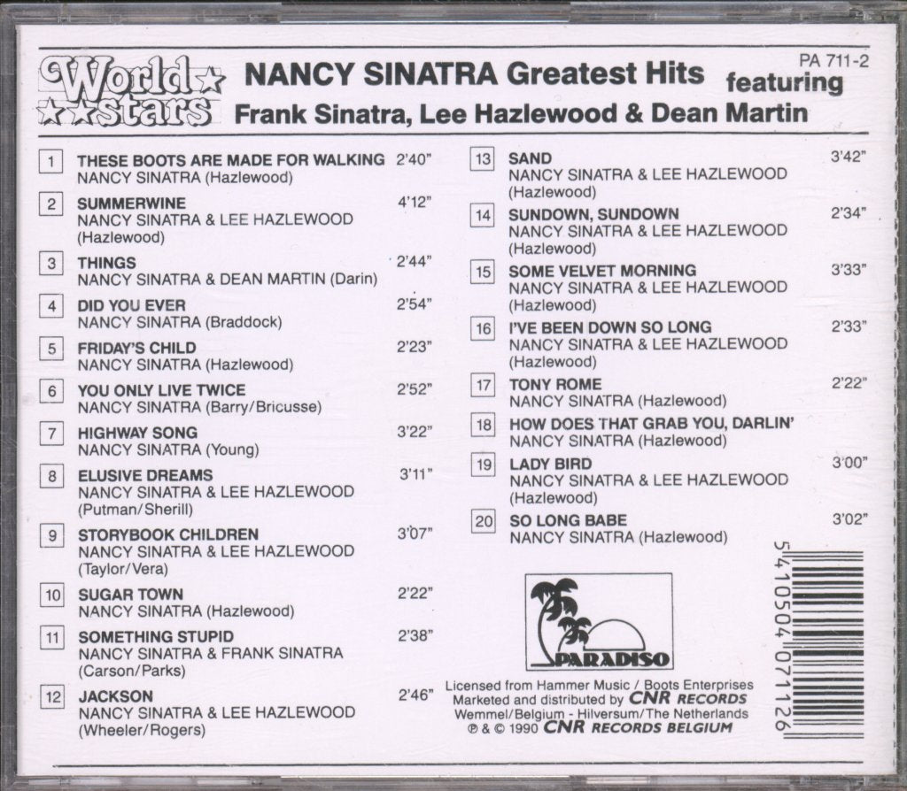 Nancy Sinatra - Greatest Hits - Cd