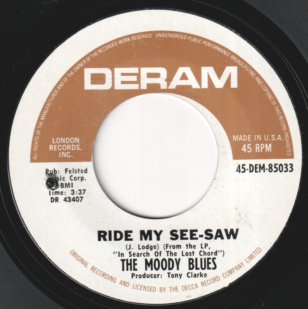 Moody Blues - Ride My See Saw - 7 Inch