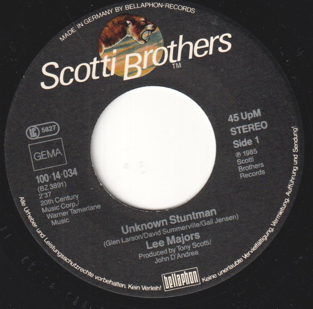 Lee Majors - Unknown Stuntman - 7 Inch
