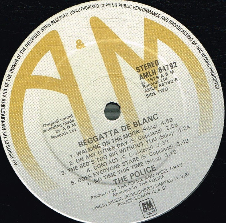 Police - Reggatta De Blanc - Lp