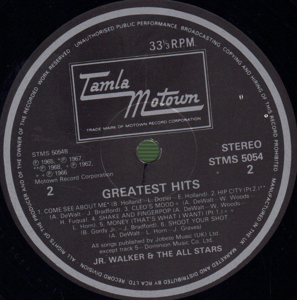 Junior Walker & The All Stars - Greatest Hits - Lp