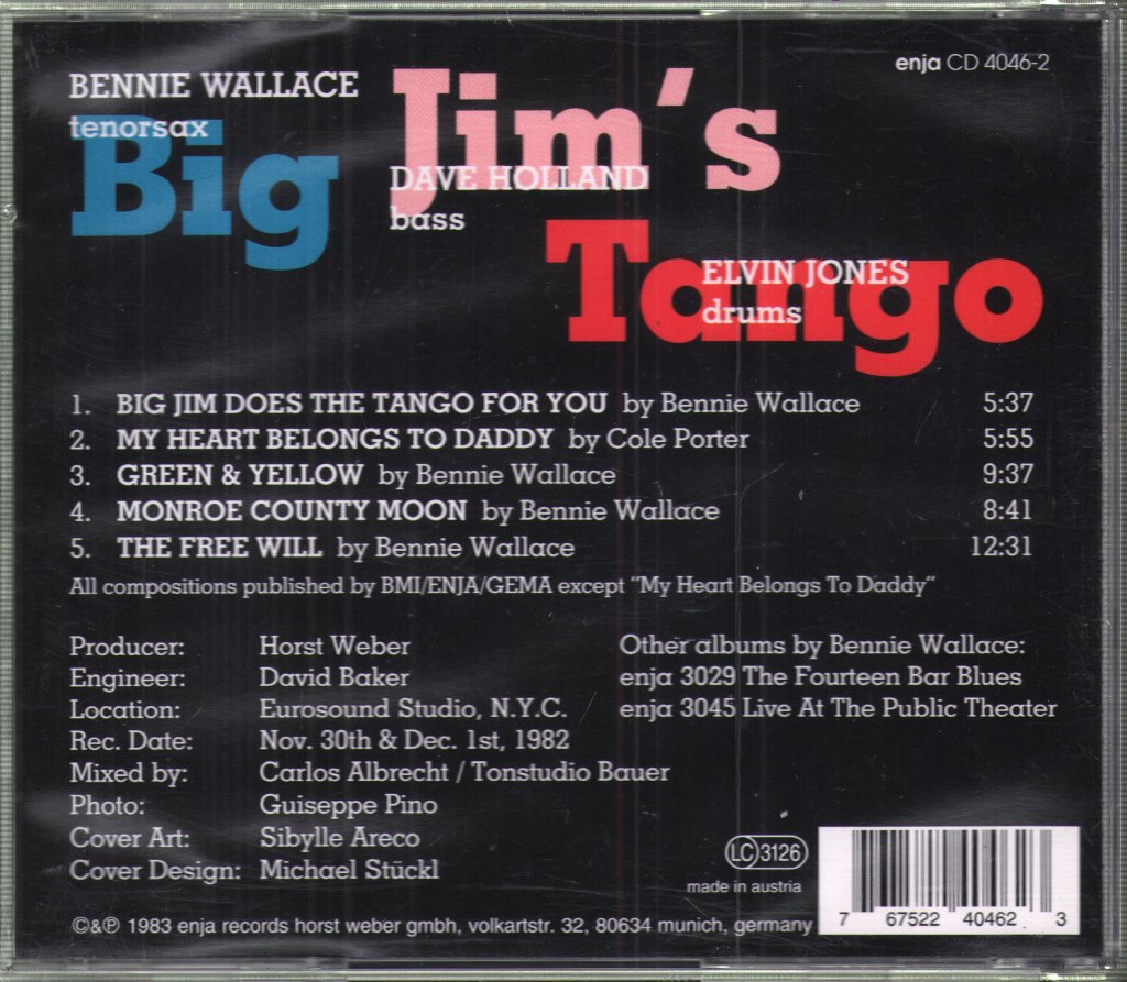 Bennie Wallace - Big Jim´s Tango - Cd