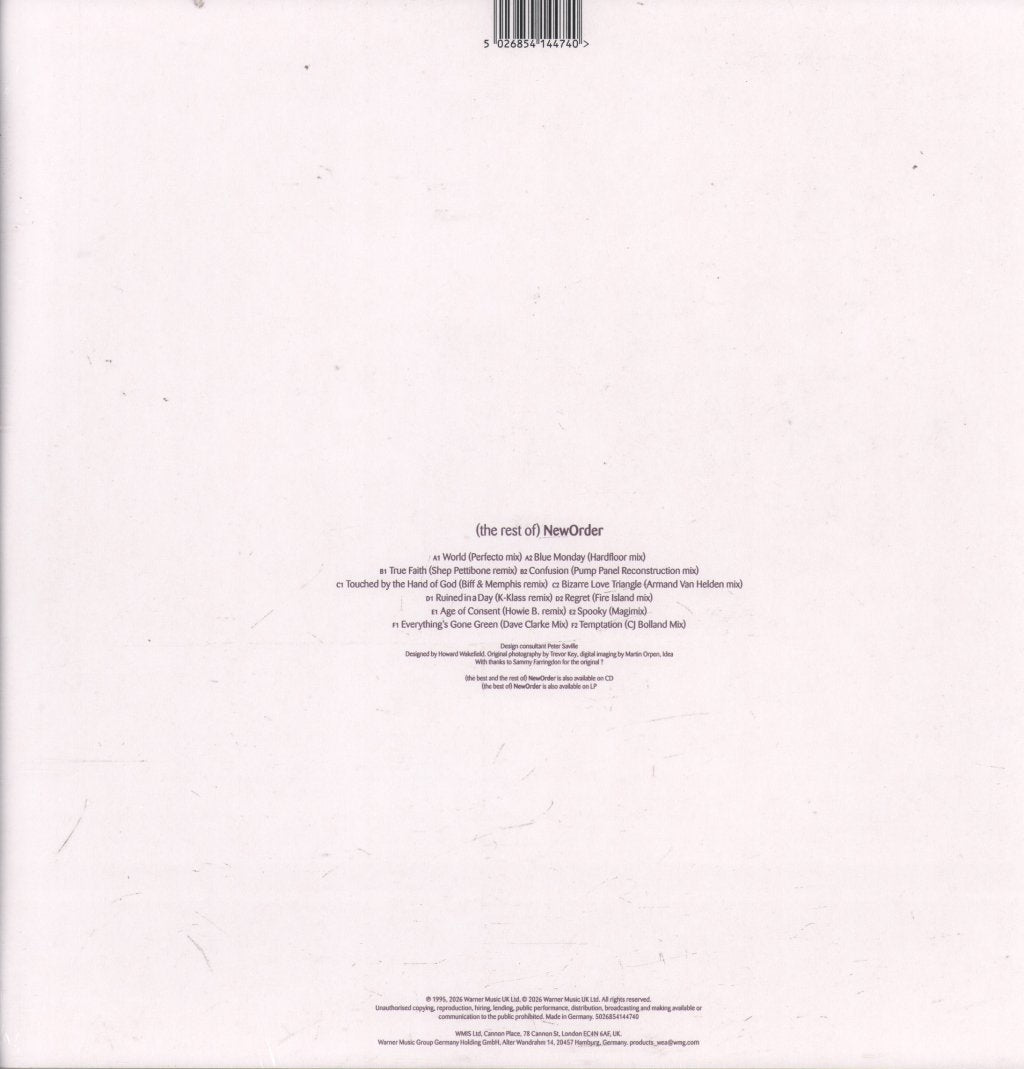 New Order - Rest Of New Order - Triple Lp